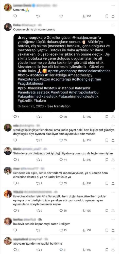 evrim alasya nin botokslu oyuncu devri kapandi sozleri gundem oldu